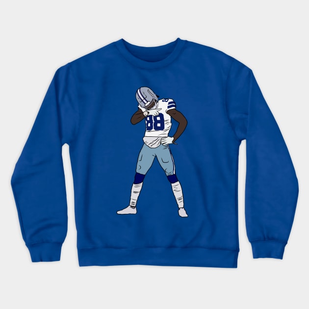 CeeDee Lamb Pointing Celebration Crewneck Sweatshirt by rattraptees